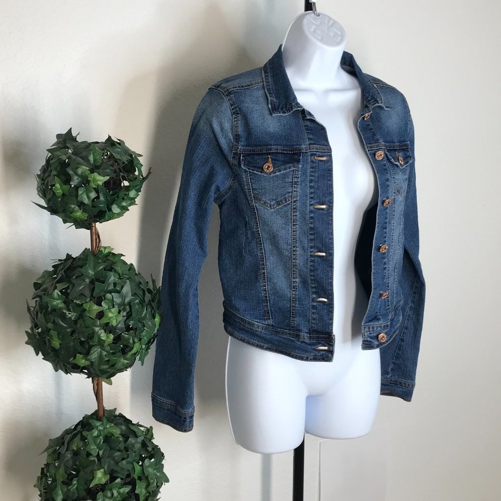 Love Tree Denim Jacket | Blue | Small - Picture 3 of 11